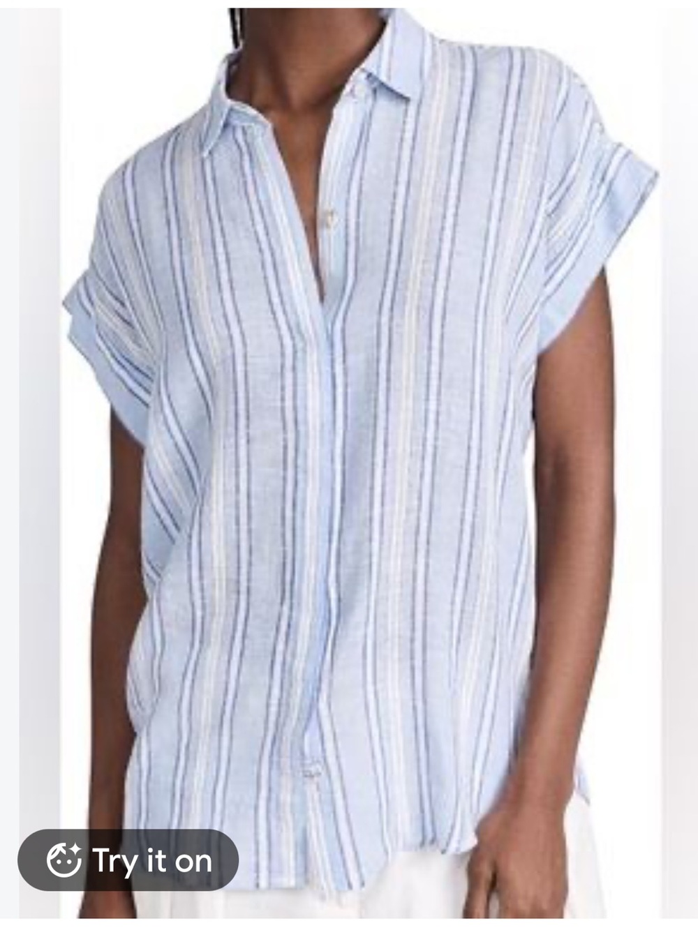 Rails Jamie Napoli Stripe Blouse L
